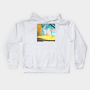 Abstract autumn forest Kids Hoodie